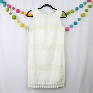 Chelsea + Violet NEW Ivory White Lace Sleeveless Shift Dress Size XS